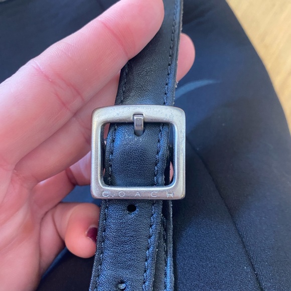 Black microfiber coach backpack, used condition - Picture 7 of 11